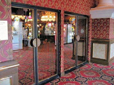 Blue side main entrance